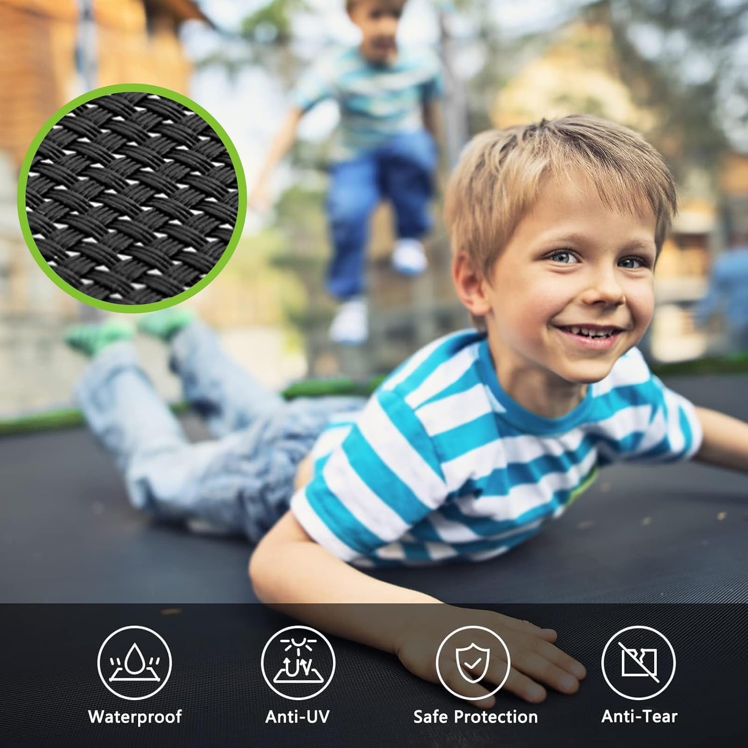 Trampoline for Kids,400Lbs Outdoor Trampoline with Net-Astm Approved Trampoline for Children and Adults